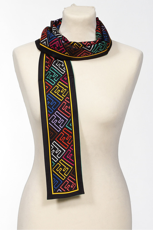 шелковый женский шарф