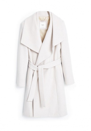 белое женское пальто