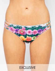 Плавки бикини с цветами и лямками Jaded London эксклюзивно для ASOS