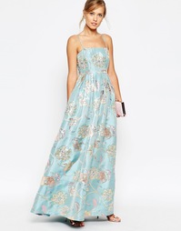 Платье с цветочной отделкой ASOS SALON - Мульти