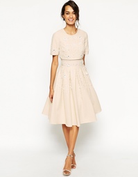 Короткое приталенное платье с укороченным топом ASOS Daisy