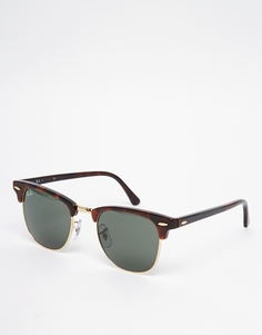 Солнцезащитные очки клабмастер Ray-Ban 0RB3016 W0366 49 - Коричневый