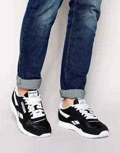 Нейлоновые кроссовки Reebok CL 6604 - Черный