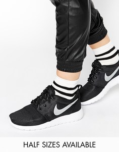 Черные кроссовки Nike Roshe Run - Черный