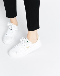 Классические белые кроссовки Puma Basket - Белый