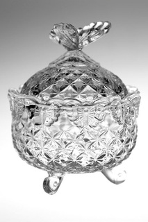 Доза "Бабочка",13,5 см Crystalite Bohemia