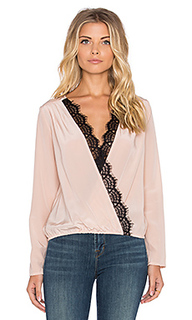 Топ long sleeve cross over top - LIV