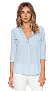 Шелковая блуза с застёжкой на пуговицы slim signature - Equipment