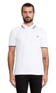 Приталеное поло twin tipped - Fred Perry