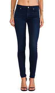 Утягивающие узкие джинсы the midrise skinny with contour - 7 For All Mankind
