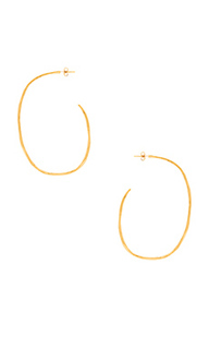 Большие круглые серьги laurel - gorjana