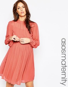 Платье бэби-долл для будущих мам ASOS Maternity - Терракотовый