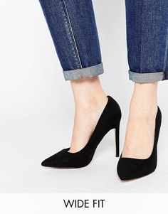 Туфли для широкой стопы на каблуке с острым носком ASOS PLAYFUL