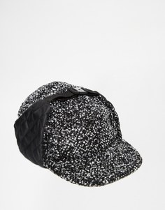 ASOS Snapback Trapper In Grey With Nep - Черный