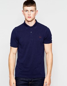 Футболка-поло зауженного кроя Fred Perry - Dark carbon