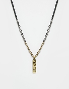 Ожерелье с подвеской Icon Brand Tri-State - Золотой
