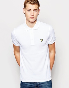 Поло с логотипом-орлом Lyle &amp; Scott - Белый