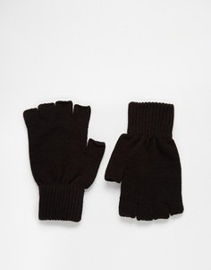 ASOS Fingerless Gloves In Black - Черный
