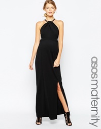 Платье макси для беременных с ожерельем-цепочкой ASOS Maternity