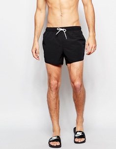 Короткие шорты для плавания черного оттенка ASOS - Черный
