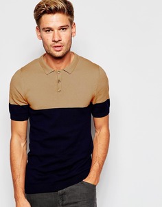 Трикотажное поло с короткими рукавами ASOS