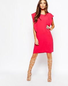 Цельнокройное платье с рюшами BCBGMAXAZRIA - Azalea