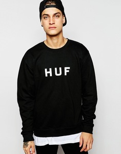 Свитшот с логотипом HUF - Черный