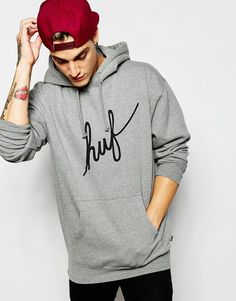 HUF Demi Script Hoodie - Серый