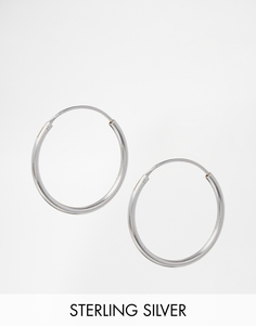 Серебряные серьги-кольца 20 мм ASOS - Серебряный