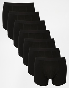ASOS 7 Pack Trunks In Black SAVE 31% - Черный
