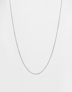 ASOS Rope Necklace - Серебряный