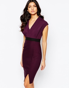 Платье миди 2 в 1 с короткими рукавами Vesper - Mystic purple