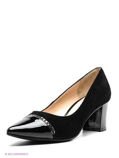 Черные Туфли Moda Donna
