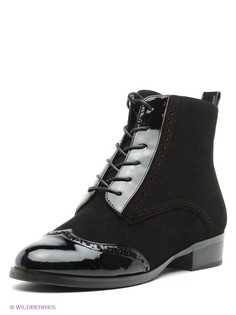 Черные Ботинки Moda Donna