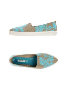 Низкие кеды и кроссовки MIU MIU
