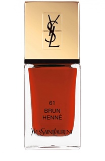 Лак для ногтей La Laque Couture 61 Brun Henne YSL
