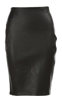 Юбка кожаная Armani Collezioni
