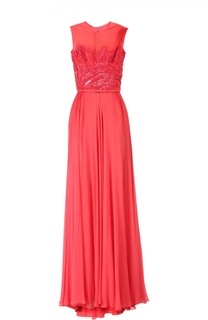 Платье вечернее с ремнем Elie Saab