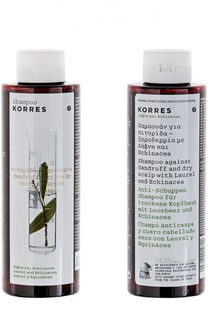 Шампунь от перхоти и сухой кожи головы Korres Shampoo against dandruff and dry scalp Laurel and Echinacea Korres