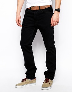 Черные крашеные джинсы с оранжевым ярлыком Levi's Vintage Clothing Jeans 1960 606 - Черный крашеный деним
