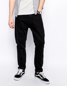 Прямые джинсы идеально черного оттенка Weekday Monday - Perfect black