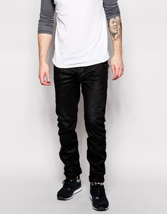 Черные джинсы слим G-Star Arc Zip 3D - Выбеленный посередине