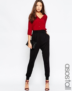 Трикотажные брюки ASOS TALL Hareem - Черный