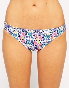Бикини трусики-хипстеры с цветочным рисунком ASOS Secret Garden - Цветочный мотив таинственный сад