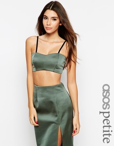 Атласный топ эксклюзивно для ASOS PETITE Co-ord