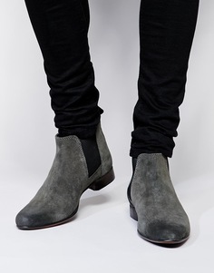 Замшевые ботинки ASOS Chelsea - Серый