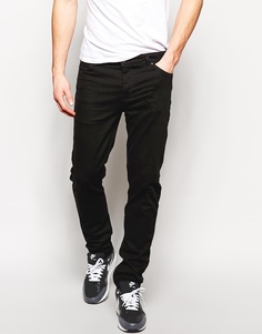 Черные зауженные джинсы ASOS - Черный