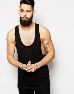 Майка-борцовка ASOS - Черный