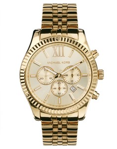 Часы с хронографом Michael Kors Lexington MK8281 - Золотой