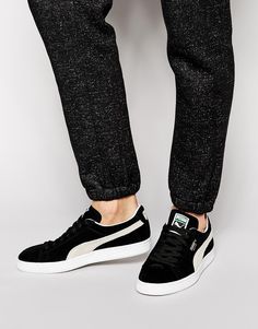 Замшевые кроссовки Puma - Черный